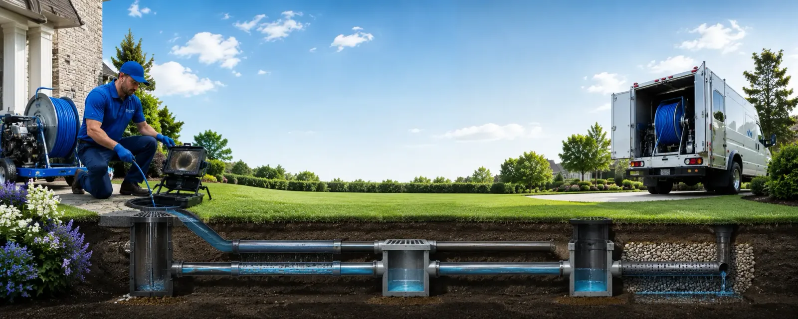 Outdoor drain cleaning information for Braggadocio, MO